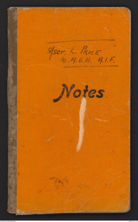 Notebook of Charles Laurie Price