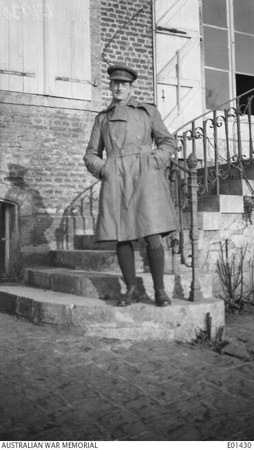 Informal portrait of Mr Charles E W Bean, December 1917