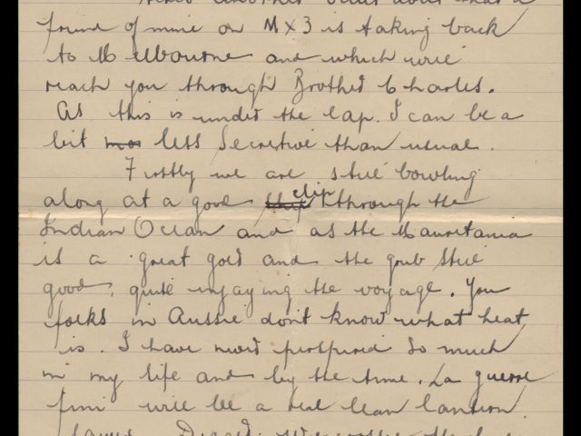 Letter from Michael Billings dated 20 February 1941