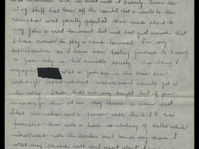 Letter from Michael Billings dated 5 April 1941