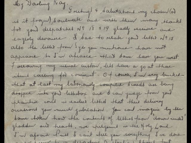 Letter from Michael Billings dated 21 April 1941