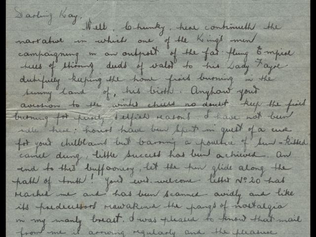 Letter from Michael Billings dated 26 April 1941