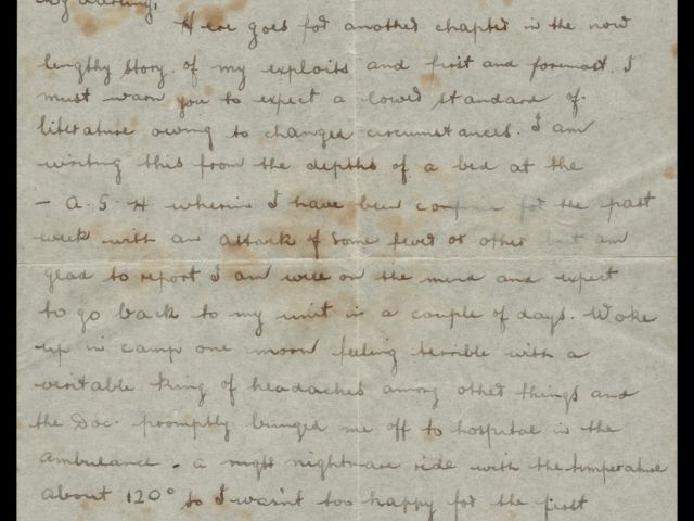 Letter from Michael Billings dated 16 May 1941