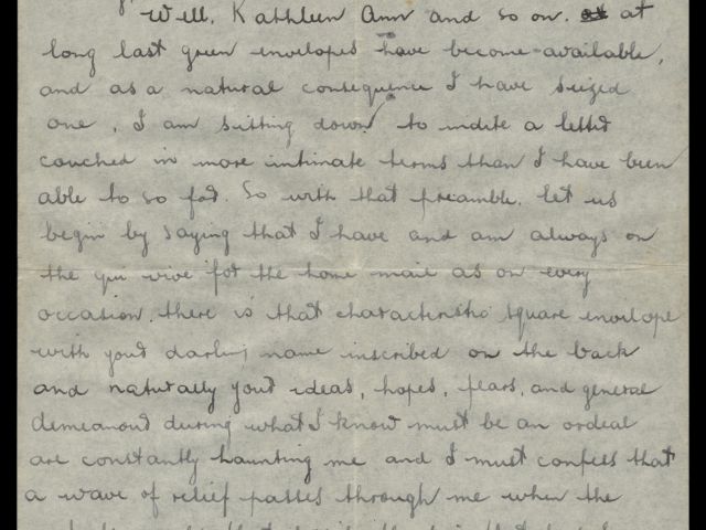 Letter from Michael Billings dated 22 May 1941