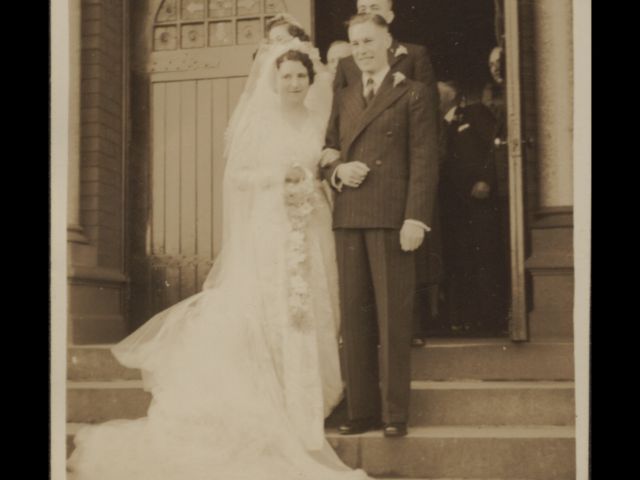 Image of a couple on their wedding day