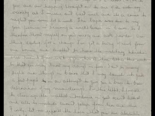 Letter from Michael Billings dated 20 November 1941