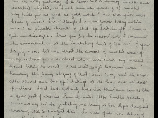 Letter from Michael Billings dated 21 November 1941