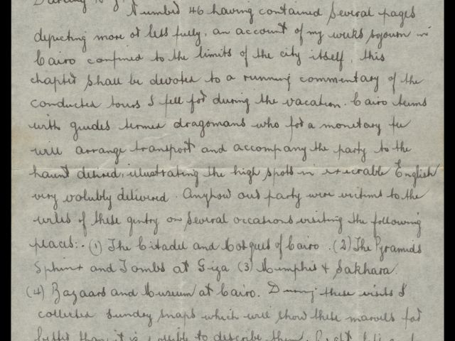 Letter from Michael Billings dated 22 November 1941