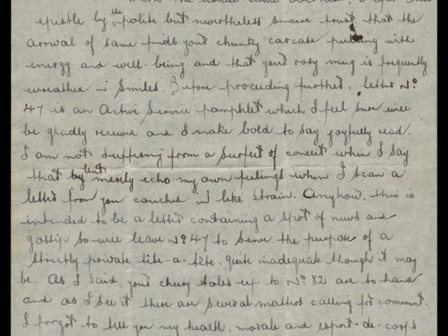 Letter from Michael Billings dated 1 December 1941