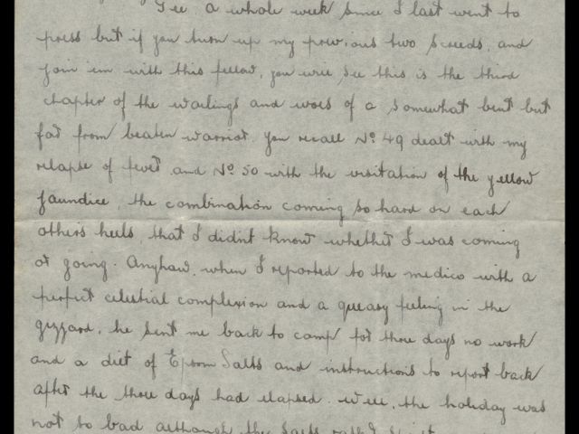 Letter from Michael Billings dated 29 December 1941