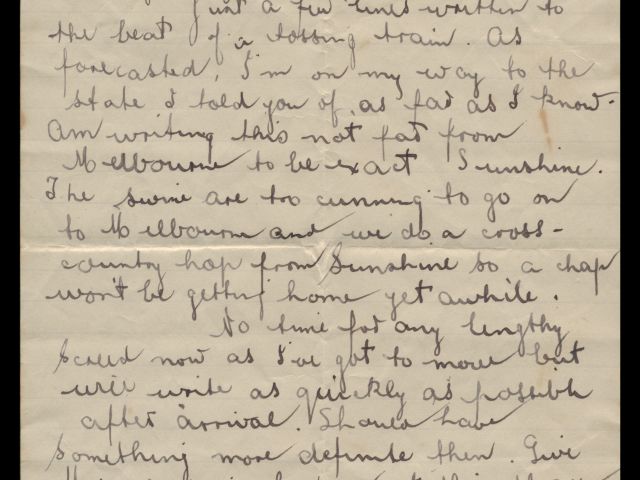 Letter from Michael Billings dated 4 April 1942