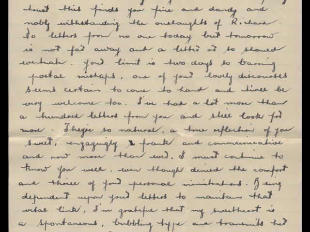 Letter from Michael Billings dated 16 February 1942