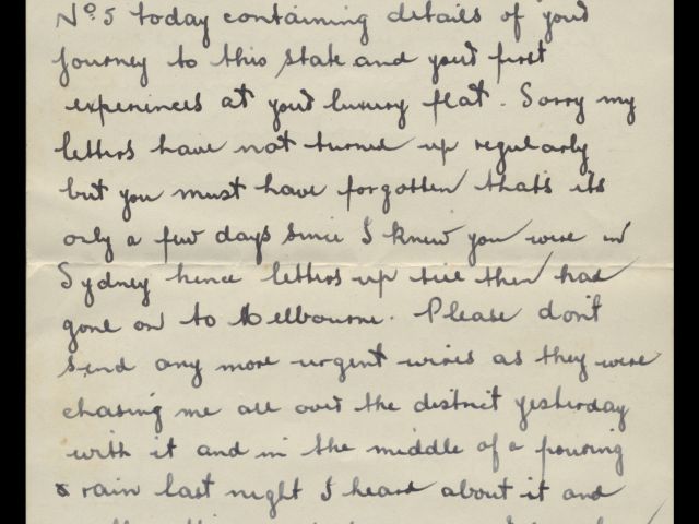 Letter from Michael Billings dated 22 May 1942