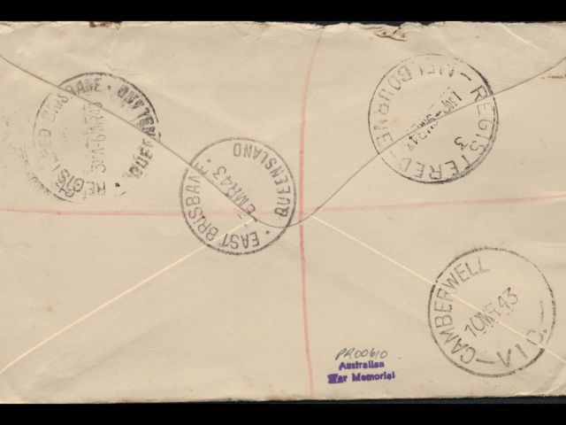 Envelope dated March 1943