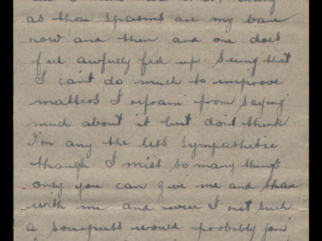 Letter from Michael Billings dated 2 September 1943