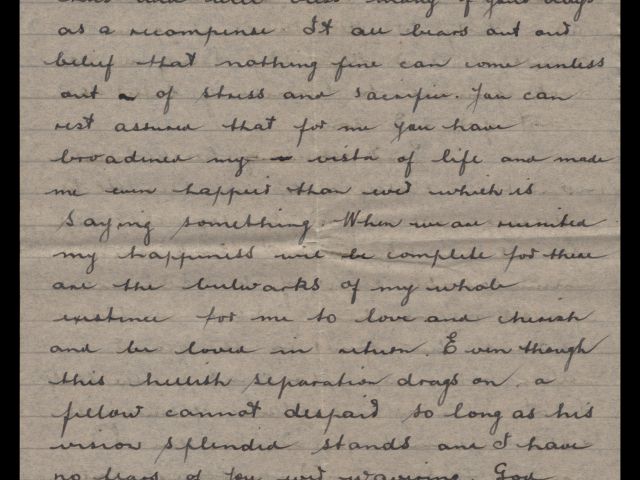 Letter from Michael Billings dated 11 September 1943