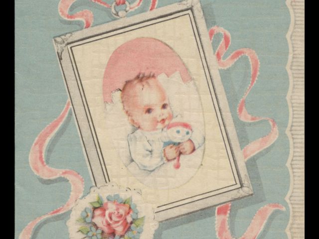 "Best Wishes" card to new parents