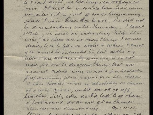 Letter from Cecil Mills dated 23 November 1915