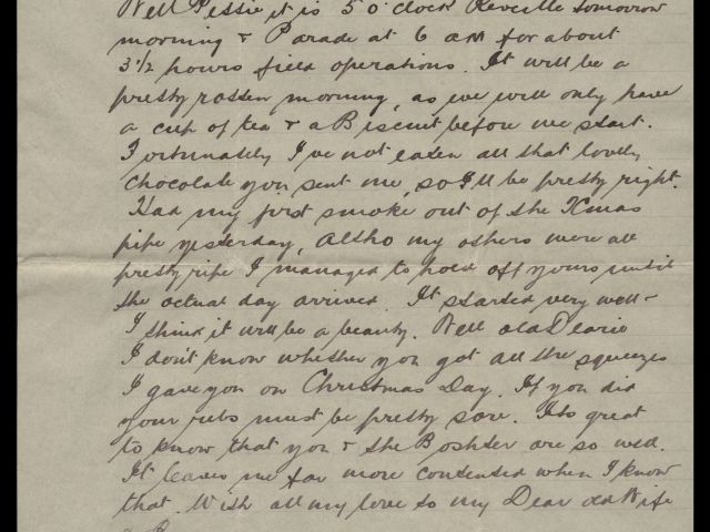 Letter from Cecil Mills dated 26 December 1915