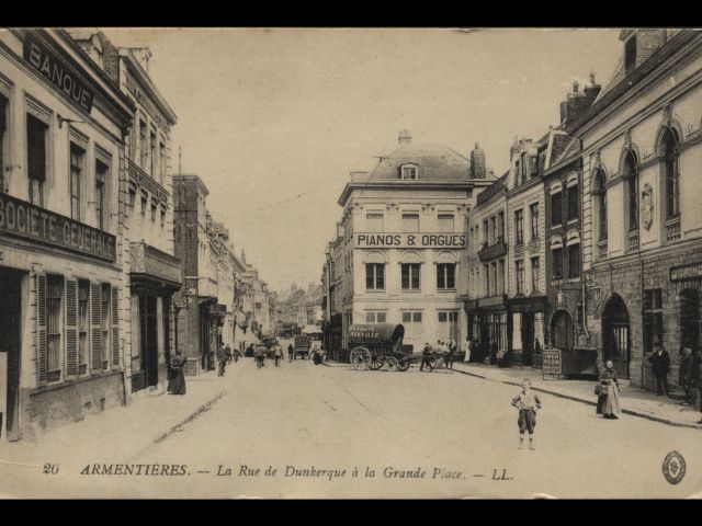 Postcard image of Armentières