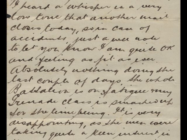 Letter from Cecil Mills dated 30 May 1916