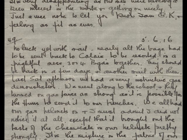 Letter from Cecil Mills dated 30 May 1916 and 5 June 1916