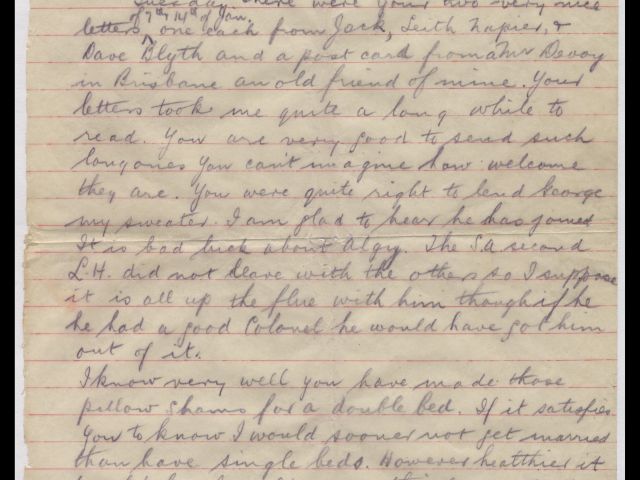 Letter from Thomas Whyte dated 11 February 1915