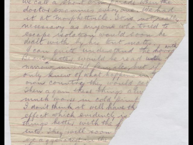 Letter from Thomas Whyte - 1915
