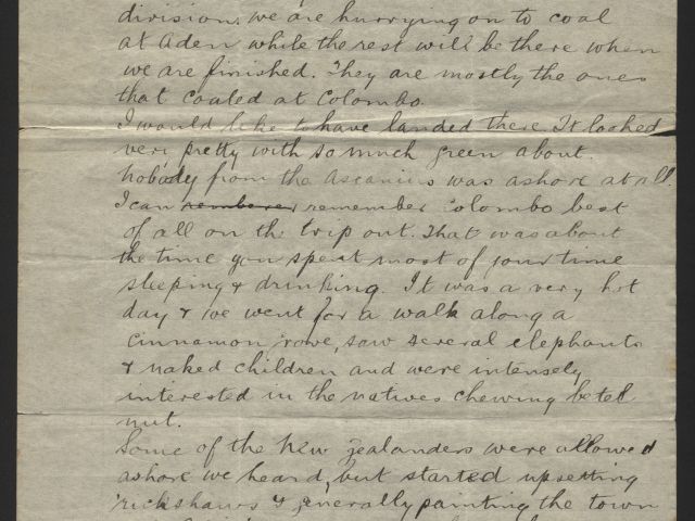 Letter penned by Thomas Whyte 