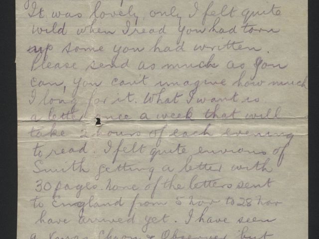 Letter dated 10 January 1915