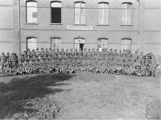 Left to right, back row: Cpl G. Booley 5th man