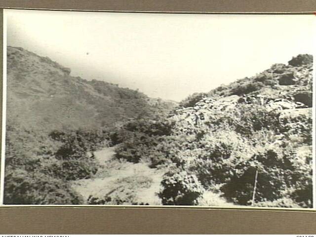 Gallipoli Peninsula, Turkey. Cleared by New Zealand Mounted Rifles ahead of attack ahead of early attack 1915