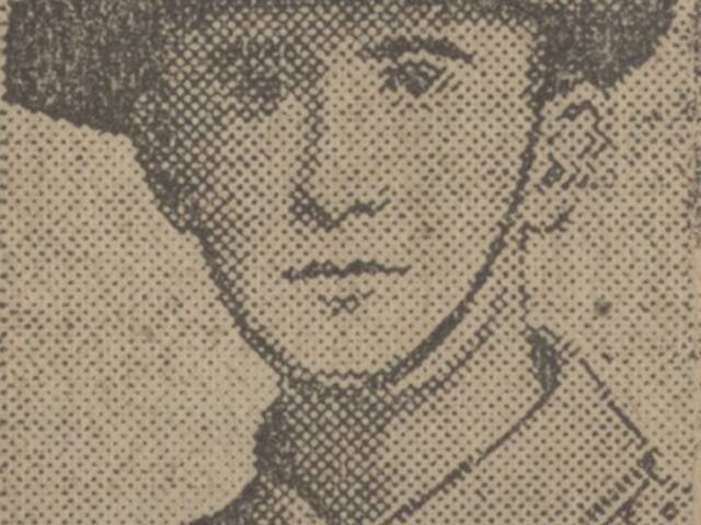 Newspaper sketch of Cecil Anthony McAnulty