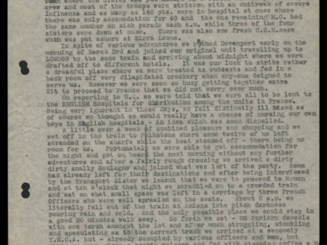 Typed narrative of Sister Kathleen Miriam Taylor