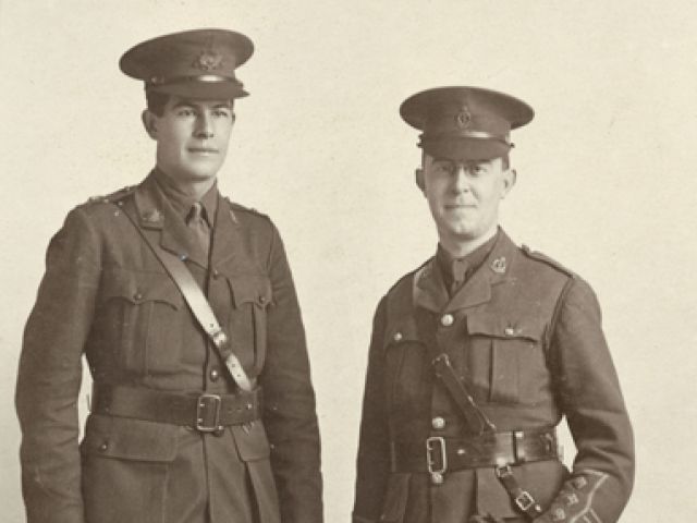 Portrait of Lieutenant George Leslie Makin and Captain Alasdair F. Gibson