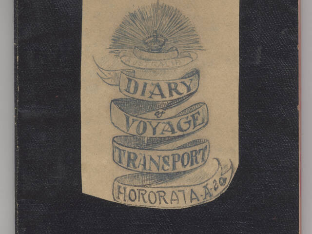Cover of 1914 diary of Geoffrey Gordon McCrae