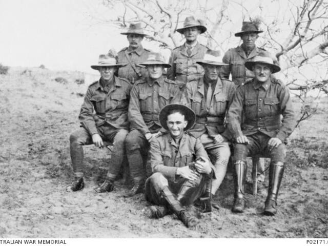 Group portrait of officers of the 3rd Australian Light Horse