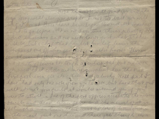 Handwritten letter to Arthur Paton