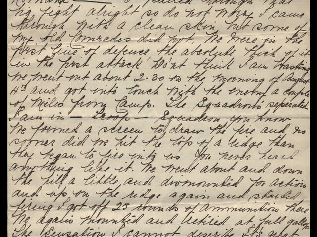 Handwritten personal account by Maurice William Victor Mulready