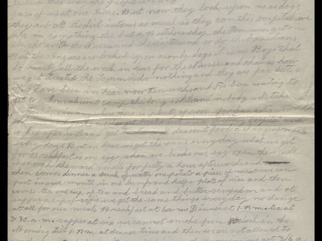 Handwritten letter by Albert Anderson