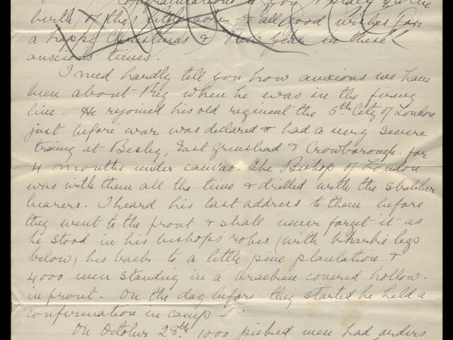 Handwritten letter by Aunt Robie