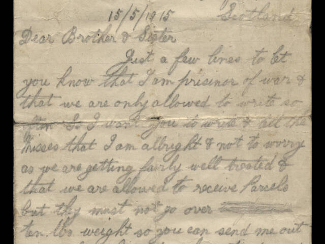 Handwritten letter from Charles Spink