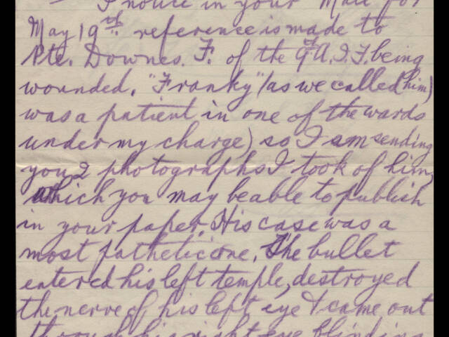 Handwritten letter by Thomas Humphries Mollard