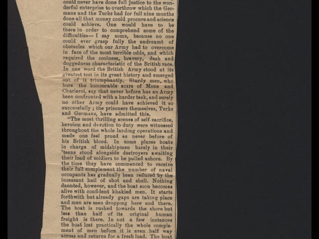 Newspaper clipping