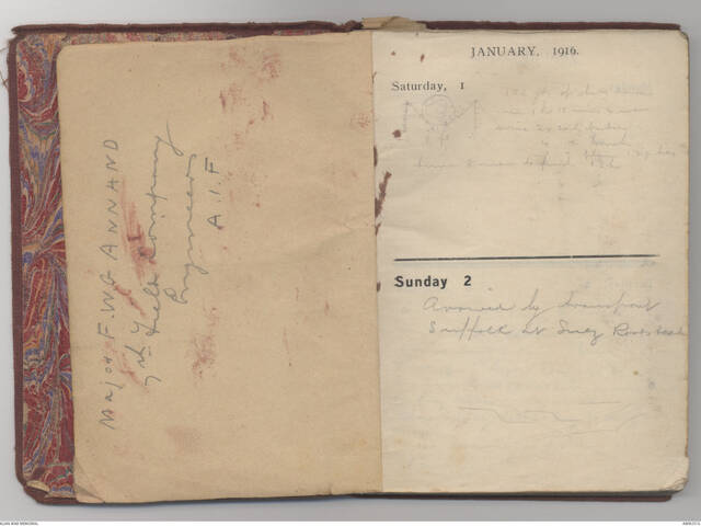 Diary of Frederick William Gadsby