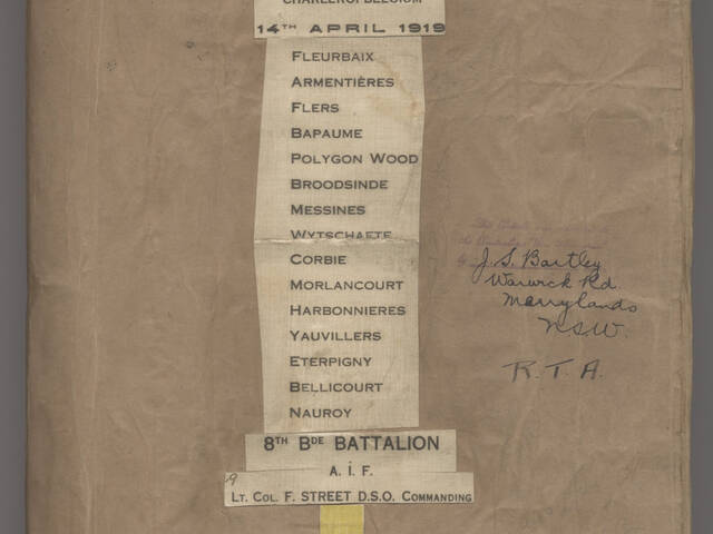 Cover of memoir of John Shakespear Bartley