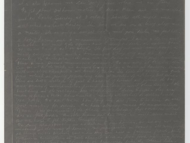 Photostat image of letter by Robert Pearce Flockart