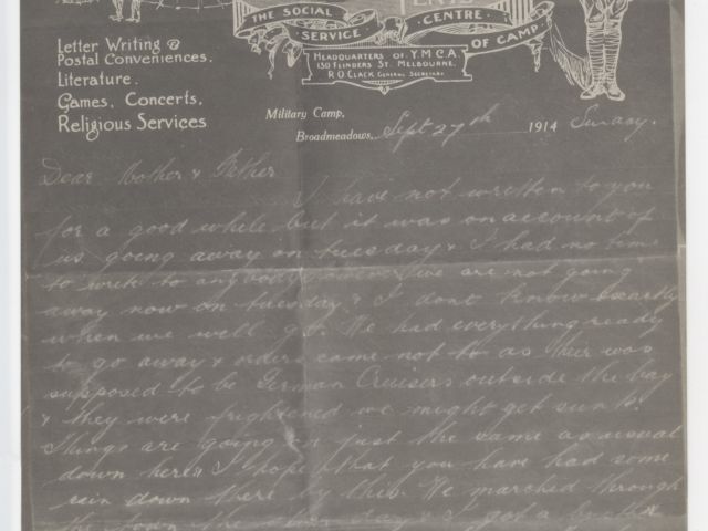 Photostat image of letter from Francis James Burton