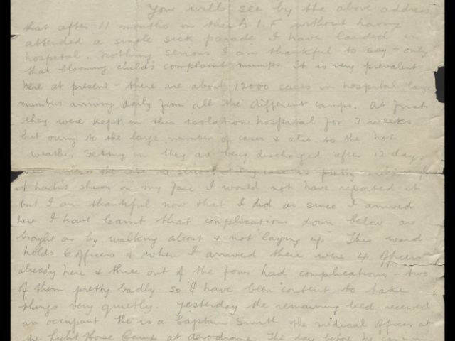 Handwritten letter by Charles Edwin Gatliff