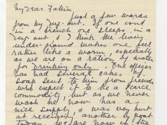 Handwritten transcription of letter from Douglas Gordon Campbell